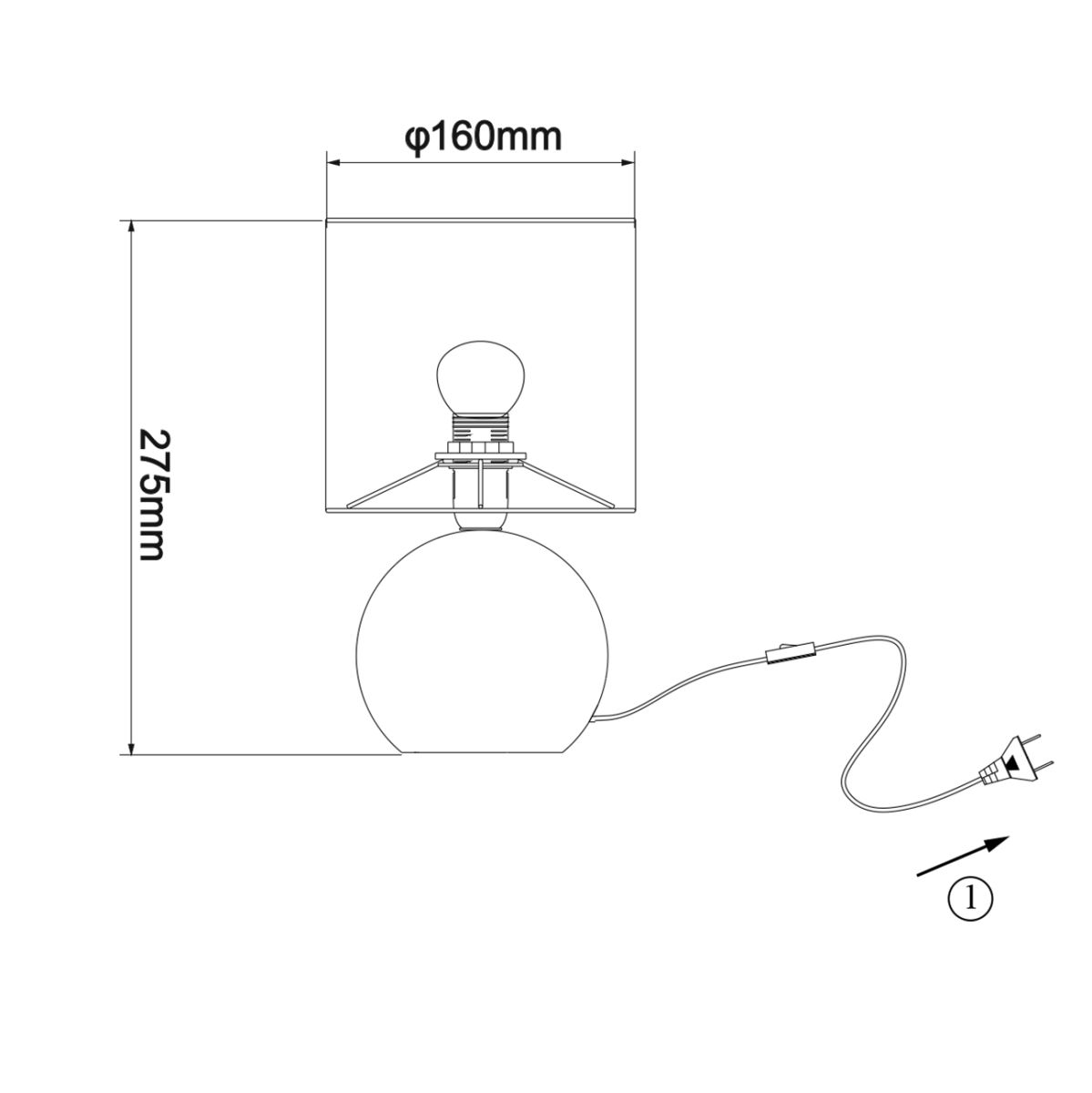 Настольная лампа Escada 10160/L Football