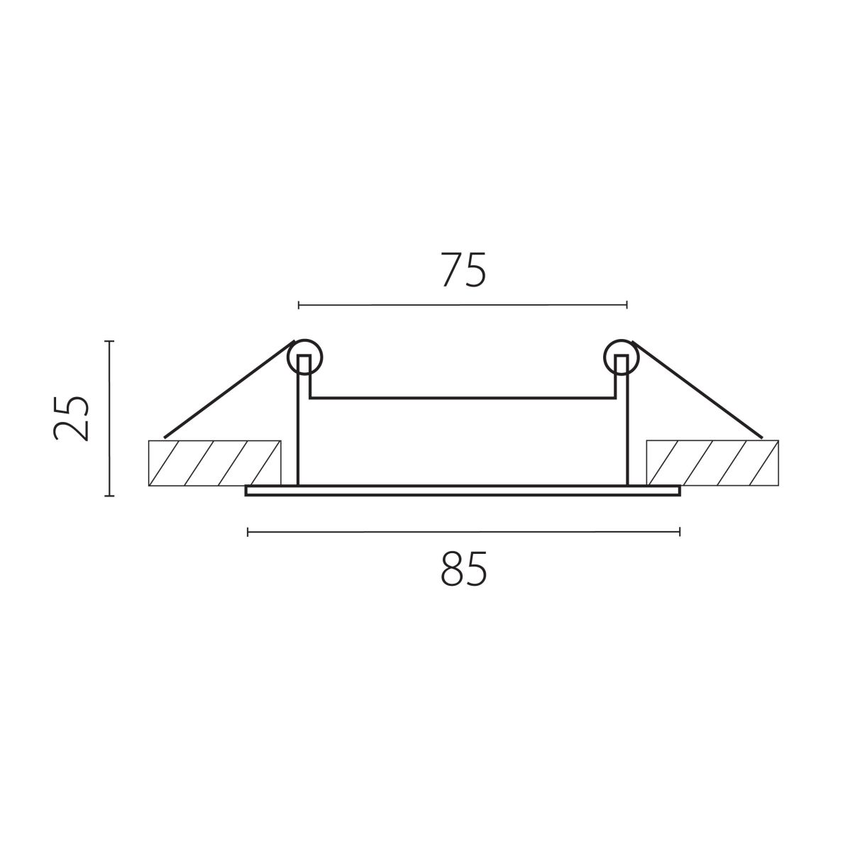 Потолочная чаша встраиваемая к 215ххх/304хх Lightstar Alta 215007