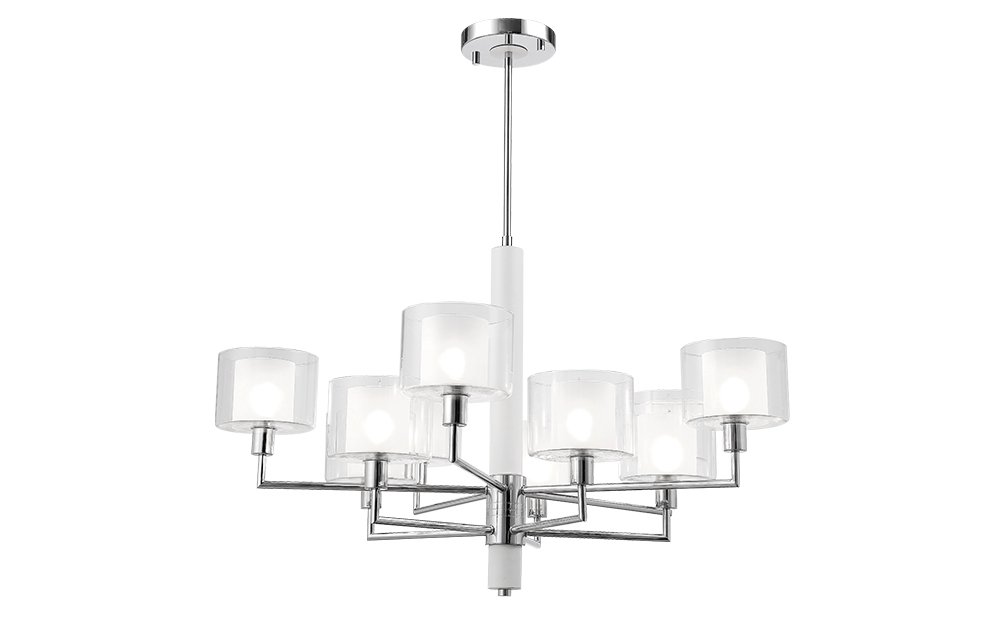 Люстра на штанге Crystal Lux MAESTRO SP-PL5+5 CHROME