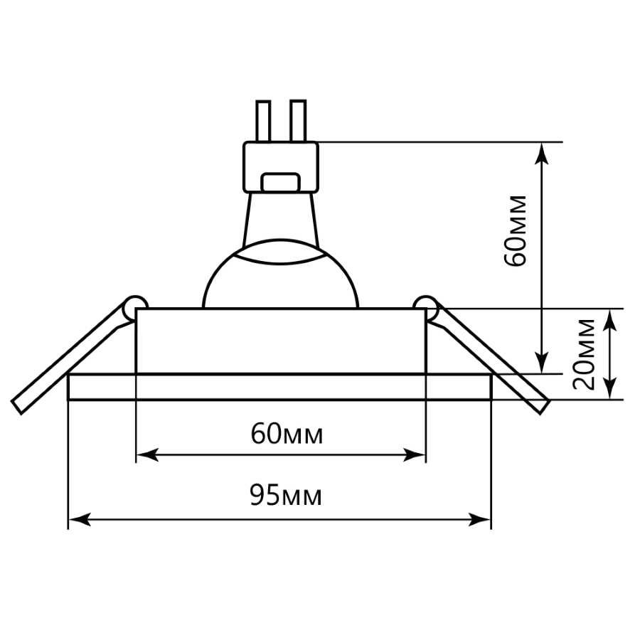 Встраиваемый светильник Feron GSM388 28888