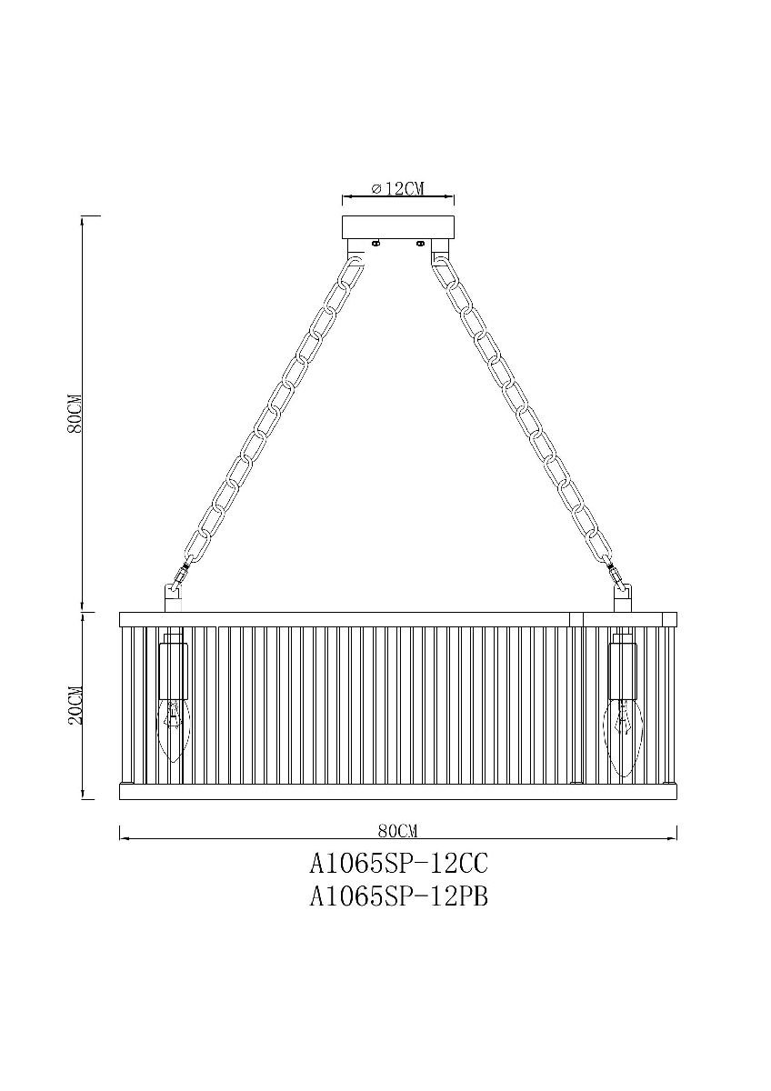 Подвесная люстра Arte Lamp Anetta A1065SP-12CC