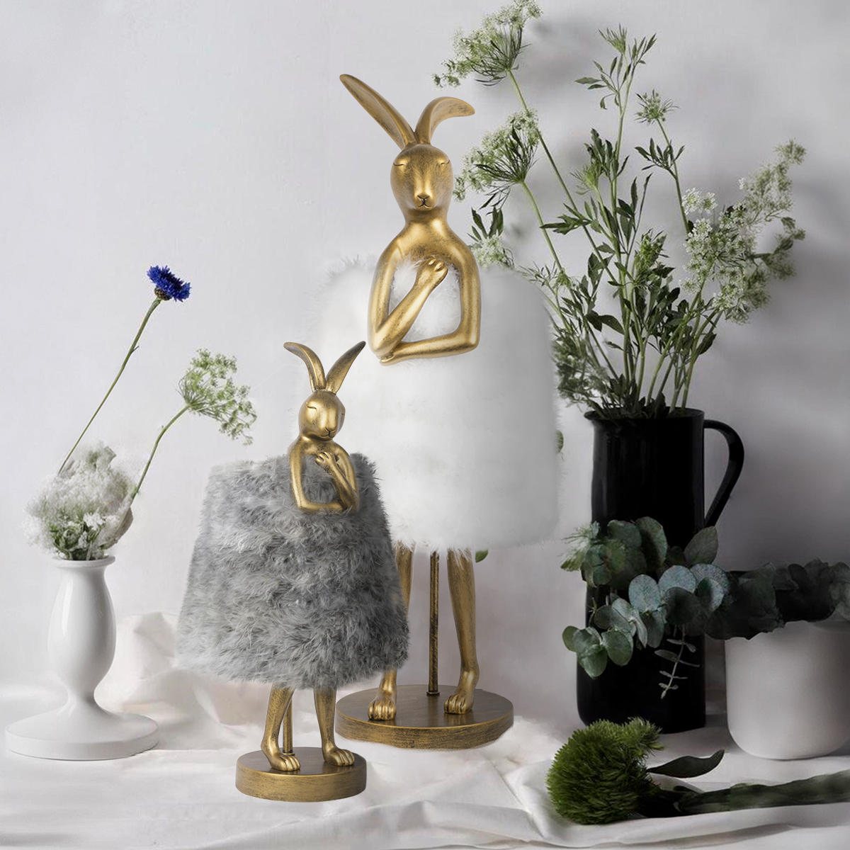 Настольная лампа Loft IT Lapine 10315/A Grey fluff