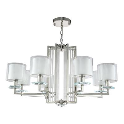 Подвесная люстра Crystal Lux Nicolas SP-PL8 Nickel/White