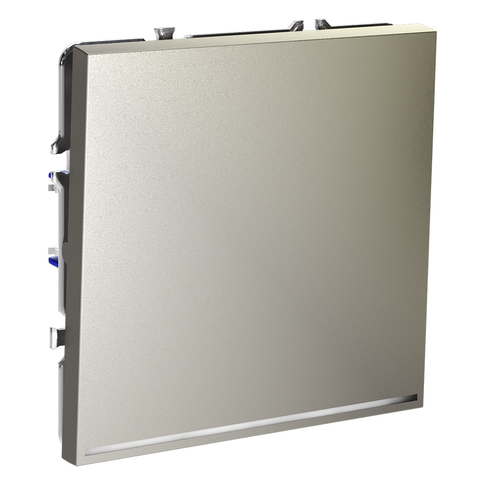 Проходной переключатель одноклавишный с подсветкой Voltum S70 VLS010404