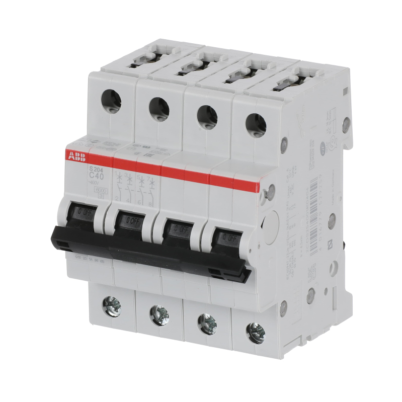 Автоматический выключатель ABB S204 4-полюсный C40 6кА