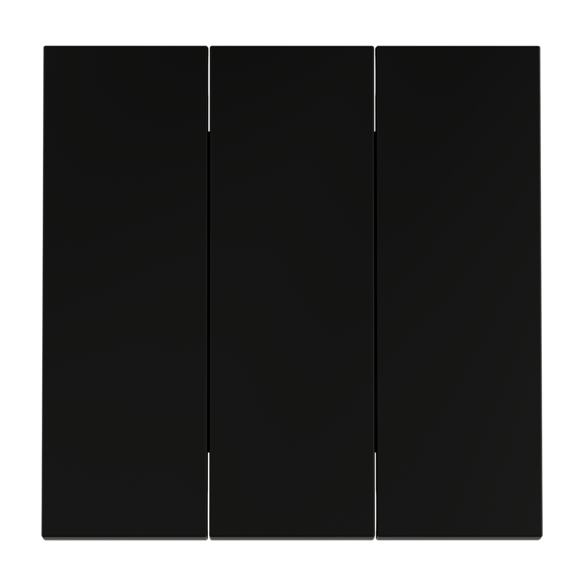 Клавиши для выключателя/переключателя трехклавишного Voltum S70 (черный матовый) VLS000508