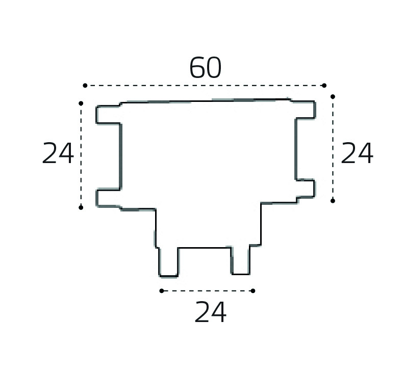 Соединитель Т-образный для магнитного шинопровода Italline IT09-9030 black
