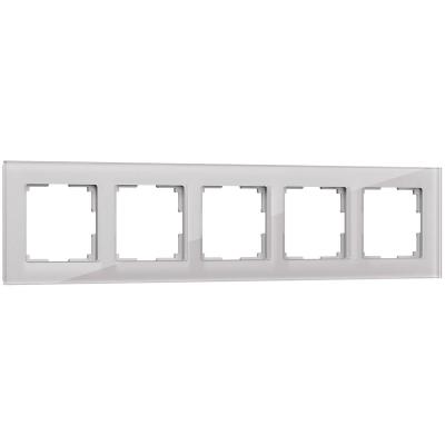 Рамка Werkel Favorit на 5 постов дымчатый W0051117 4690389160189