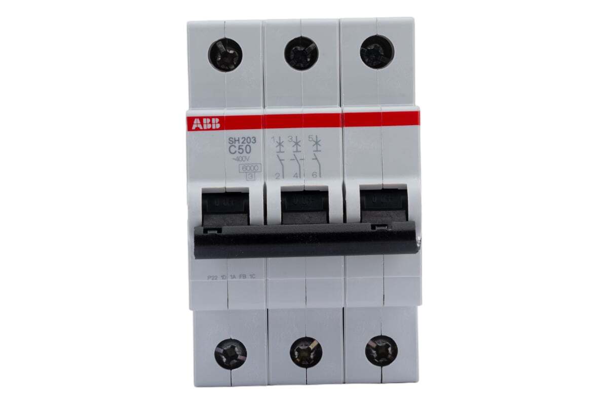 Автоматический выключатель ABB SH203 3-полюсный C50 6кА