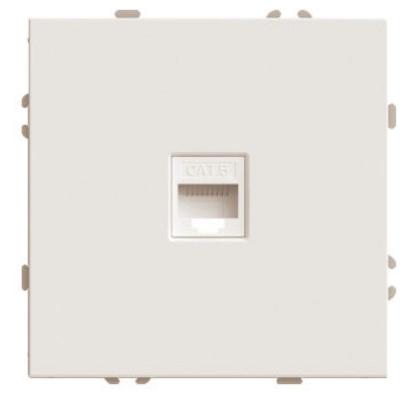 Розетка компьютерная 1-местная RJ-45 (механизм) RST00-5117-08 кашемир soft touch