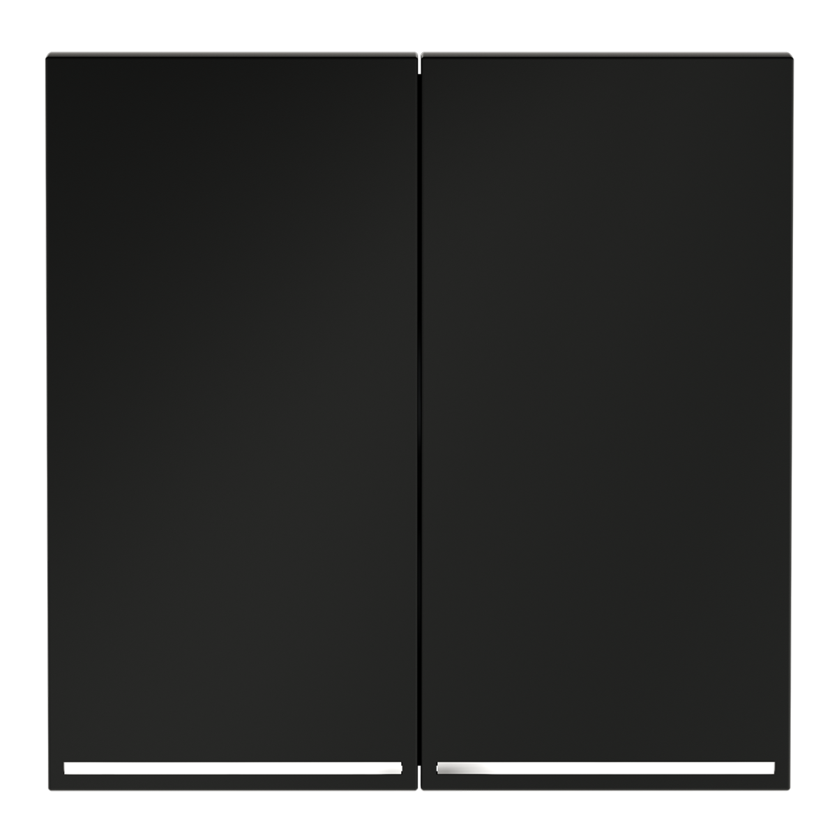 Клавиши для выключателя/переключателя двухклавишного с подсветкой Voltum S70 (черный матовый) VLS000408