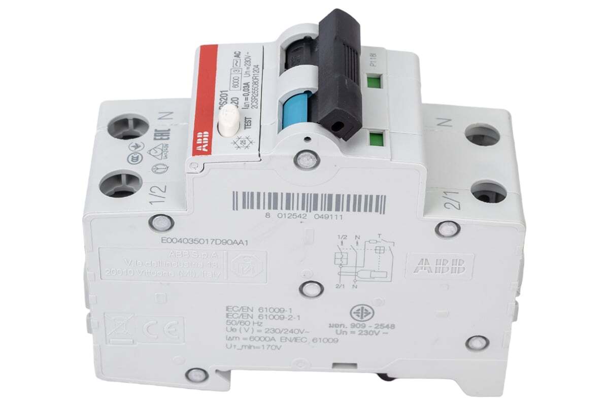 Дифференциальный автомат ABB DS201 C20A 30mA тип АС