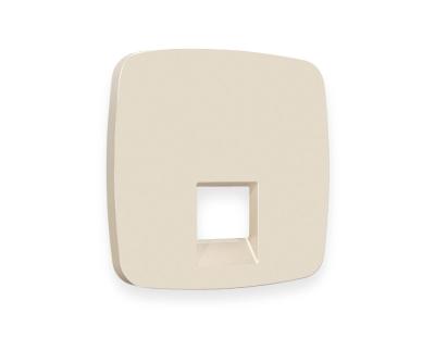 Лицевая панель для компьютерной/телефонной розетки RJ-45/RJ-11 Ambrella Volt Omega OP3320