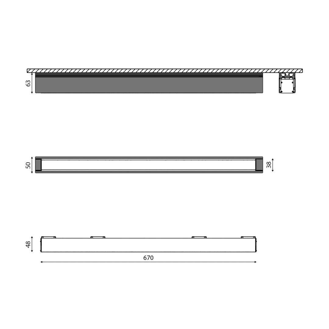 Трековый светильник DesignLed SY-601212-BL-24-NW 003584