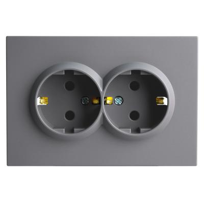 Розетка 2-местная СЗК Stekker 250В 16А Эмили RST16-5114-05ZK 50252