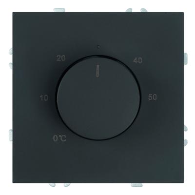 Терморегулятор механический Stekker Эмили RSW00-5120-05  черный уголь, soft touch 50713