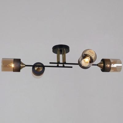 Потолочная люстра Reluce 48460-0.3-04 BK+COPPER