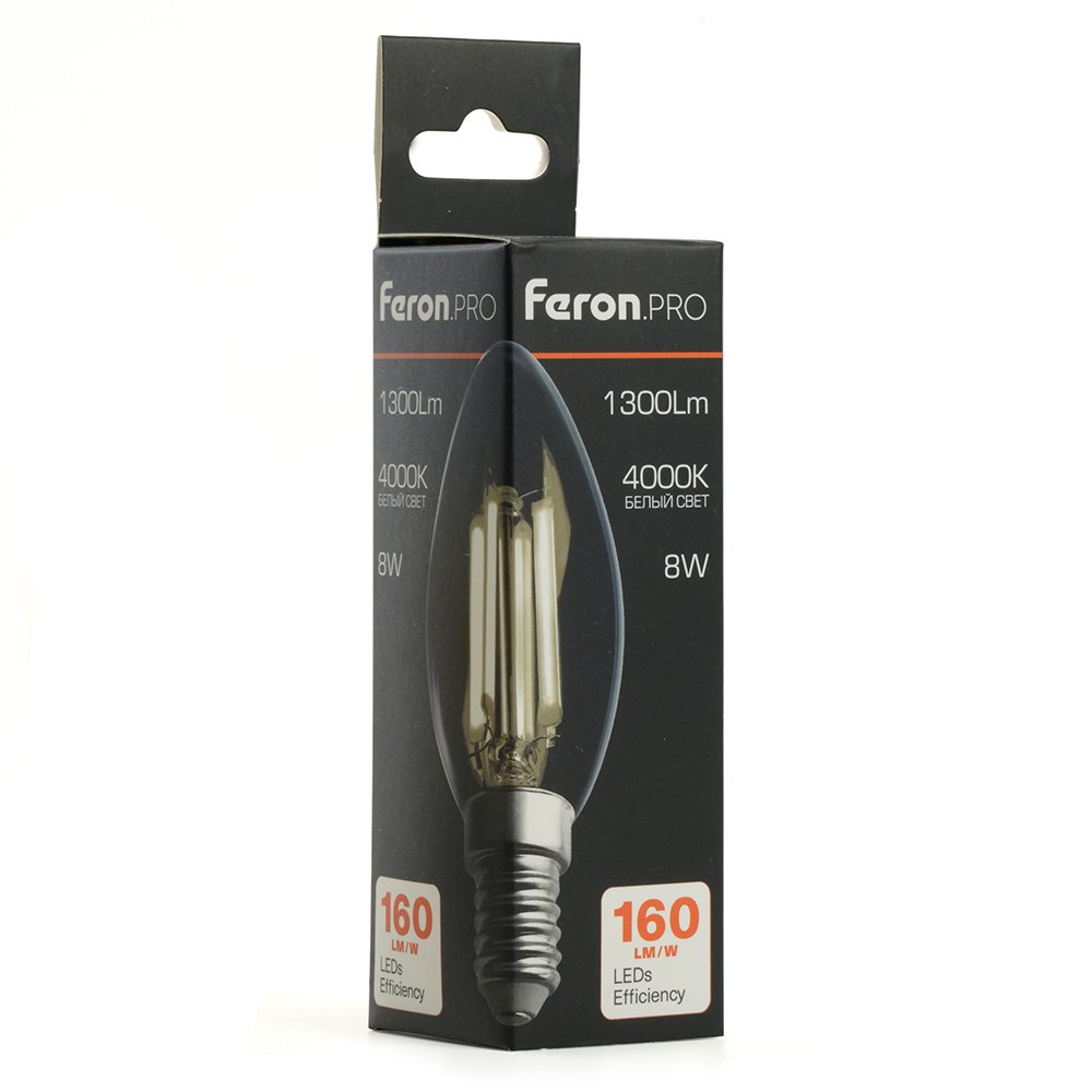 Светодиодная лампа Feron LB-1208 E14 8W 4000K 51248