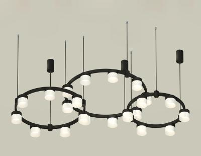 Комплект подвесного светильника Ambrella Light Techno Ring XR92092210 (A9209x3, C9242, C9238, C9232, N8402)