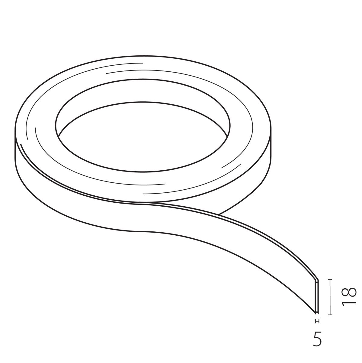 Шинопровод гибкий 48V 20м оранжевый Lightstar Due Hermes 510203