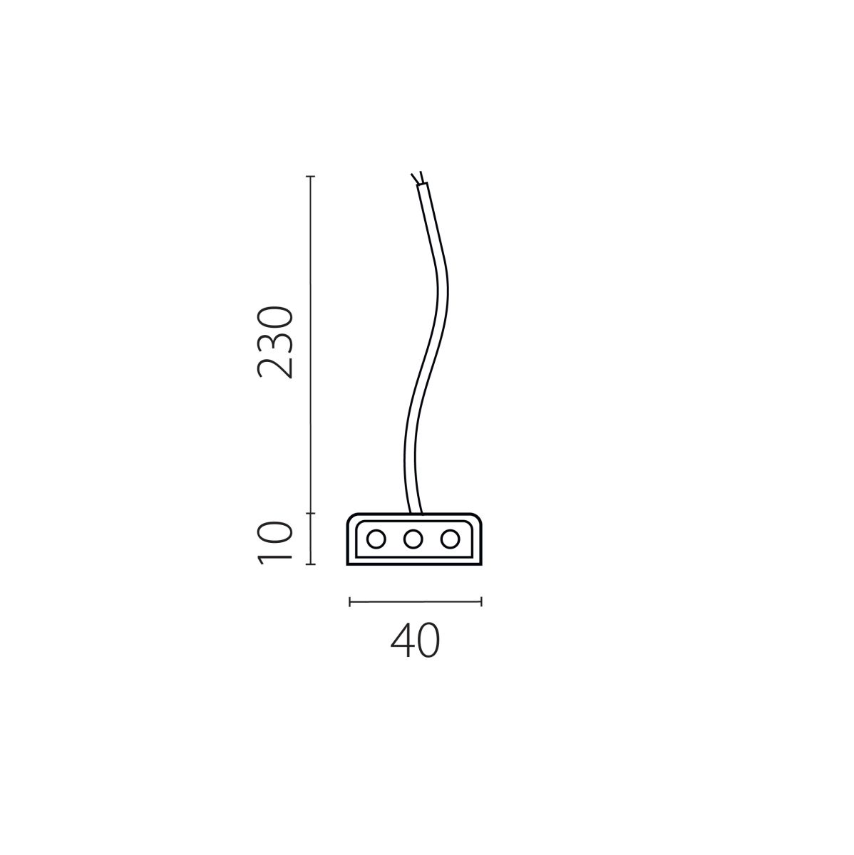 Подвод питания к 456ххх (0,3м) Lightstar Trito 456002